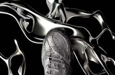 Artful Solid Silver Sneakers