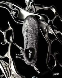 Artful Solid Silver Sneakers Image 1