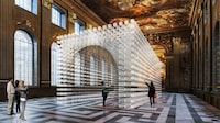 Hanging Portal-Like Art Installations