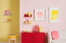 Mounted Colorful Shelving Units