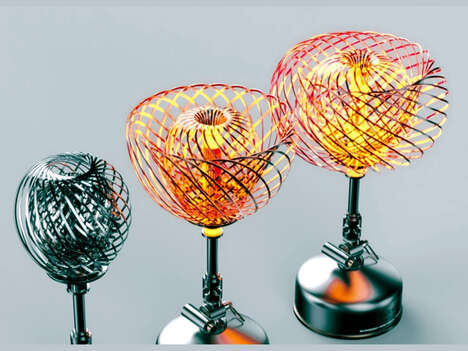 Flame-Resembling Outdoor Heaters