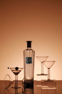 Artfully Downsized Martini Glasses Image 1