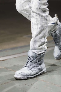 Paint-Adorned Rugged Fashion Boots Image 3