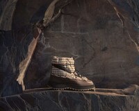 Patterned Puffy Artisanal Shoes Image 4