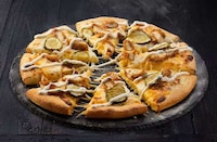 Fried Chicken Burger Pizzas Image 1