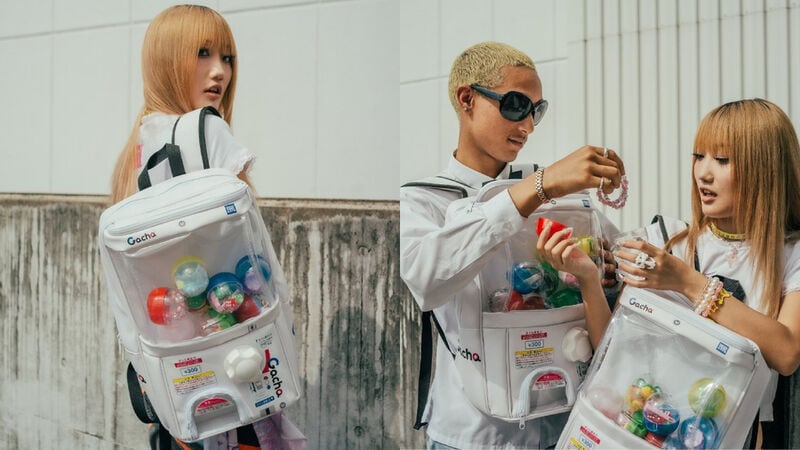 Toy Capsule Display Backpacks : showy gacha 2