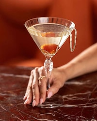 Diamond-Encrusted Martini Glasses Image 1
