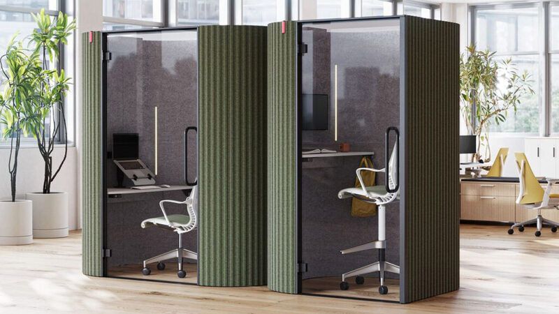 Customizable Office Privacy Pods