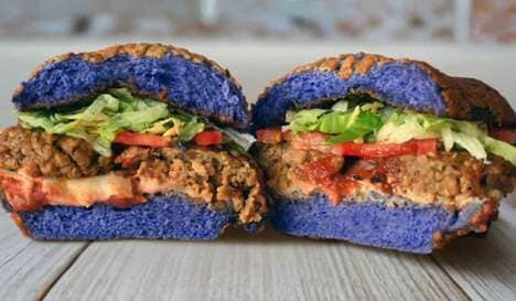 Spooky Purple Sandwich Buns