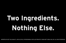 Two-Ingredient Vodka Campaigns