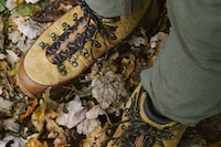 Collaboration Gold-Colored Hiking Boots Image 3