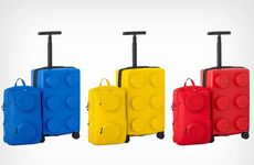 Toy Brick-Inspired Luggage Sets