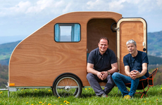 E-Bike-Towed Wooden Trailers