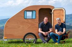 E-Bike-Towed Wooden Trailers