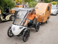 E-Bike-Towed Wooden Trailers Image 3