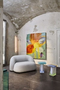 Frosted Light Coffee Tables Image 1