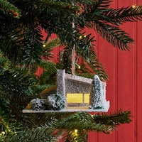 Mid-Century-Inspired Paper House Ornaments Image 2