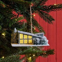 Mid-Century-Inspired Paper House Ornaments Image 4