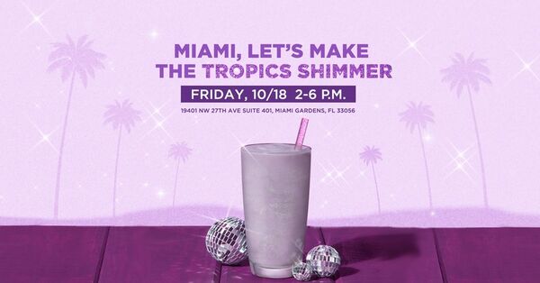 Shimmering Lavender Smoothies