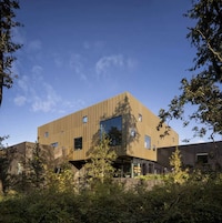 Gold-Tonal Metal Building Extensions