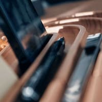 Modular Wooden Desk Trays Image 3