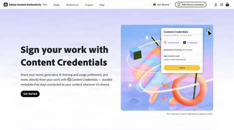 Content Authentication Apps