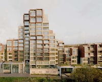 Copper-Extended Brutalist Building Image 1