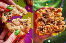 Halloween Candy-Packed Cookies