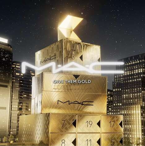 Gold-Themed Cosmetics Calendars
