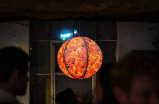 Orange Peel Waste-Made Lamps