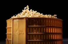 Colosseum-Inspired Popcorn Buckets