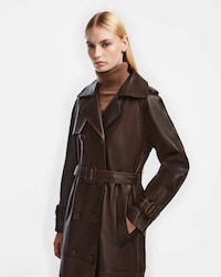 Luxe Leather Trenchcoats Image 2