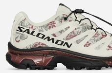 Floral-Motif Lightweight Trail Shoes