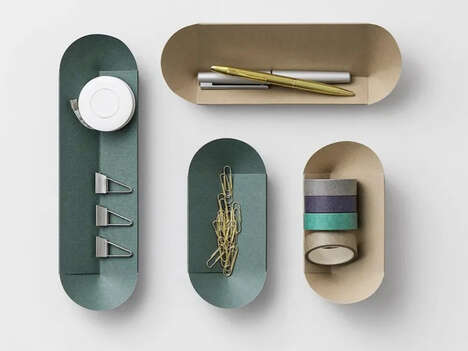 Recycled Paper-Made Desktop Organizers