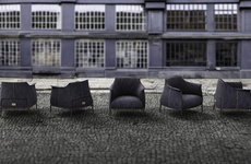 Denim-Upholstered Modern Furniture