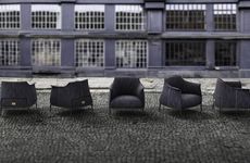 Denim-Upholstered Modern Furniture