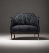 Denim-Upholstered Modern Furniture Image 2