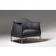 Denim-Upholstered Modern Furniture Image 4