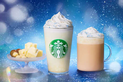 Snow-Inspired Blended Cafe Drinks