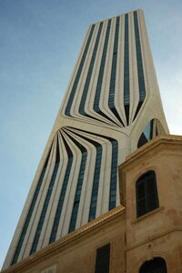 Nightlife Nestled Tower Buildings Image 4