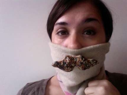 Mustache Brooches