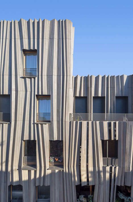 Wooden Residential Parisian Buildings