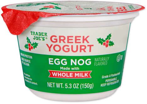 Festive Egg Nog Yogurts