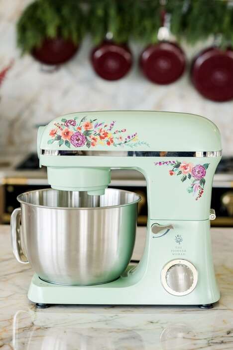 Charming Floral Stand Mixers