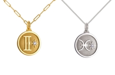 Engraved Zodiac Pendants