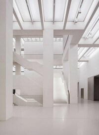 White Concrete Boxy Museums Image 2