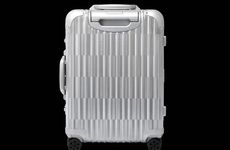 Metallic Optical Illusion Suitcases