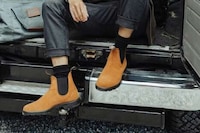 Winterized Suede Chelsea Boots Image 1