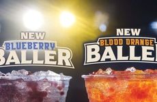 Basketball-Themed Blueberry Drinks