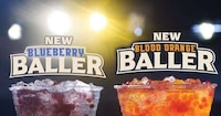Basketball-Themed Blueberry Drinks